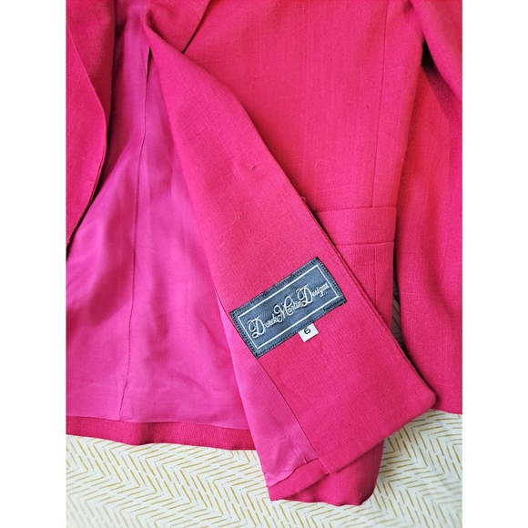 Vintage Fuscia Pink Blazer - Picture 3 of 6